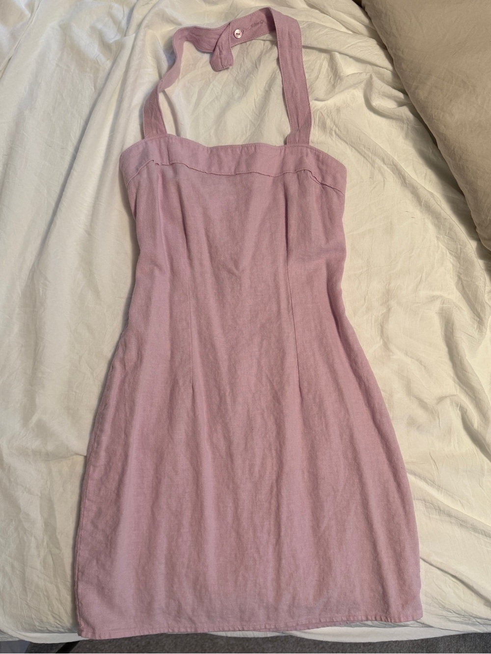 Abercrombie & Fitch Linen Blend Lavender Mini Dress, Size XSP